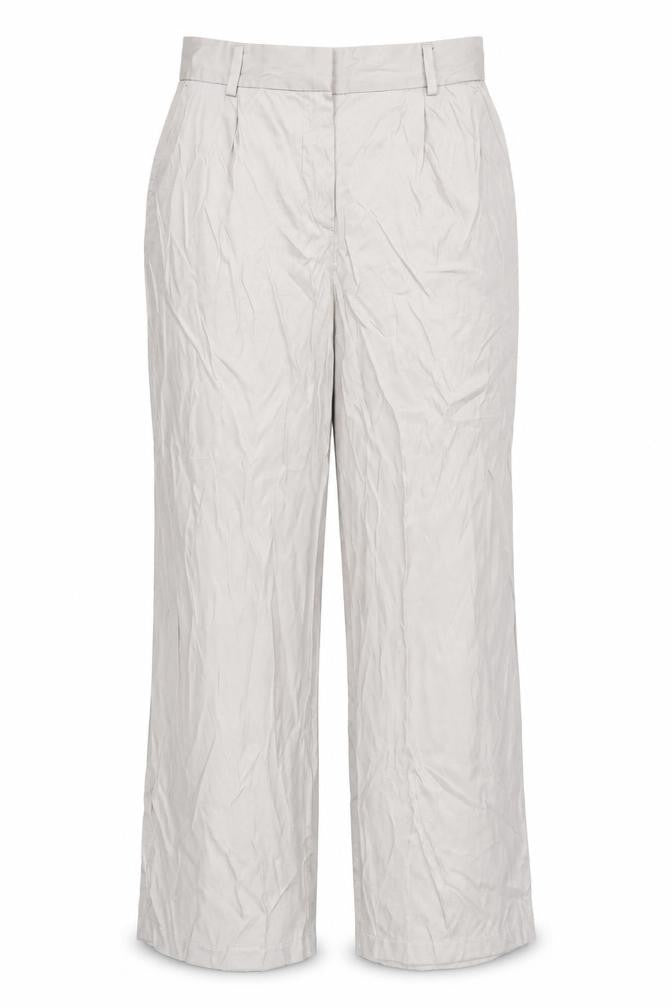 H&M Women's Beige Straight Trousers Size 12