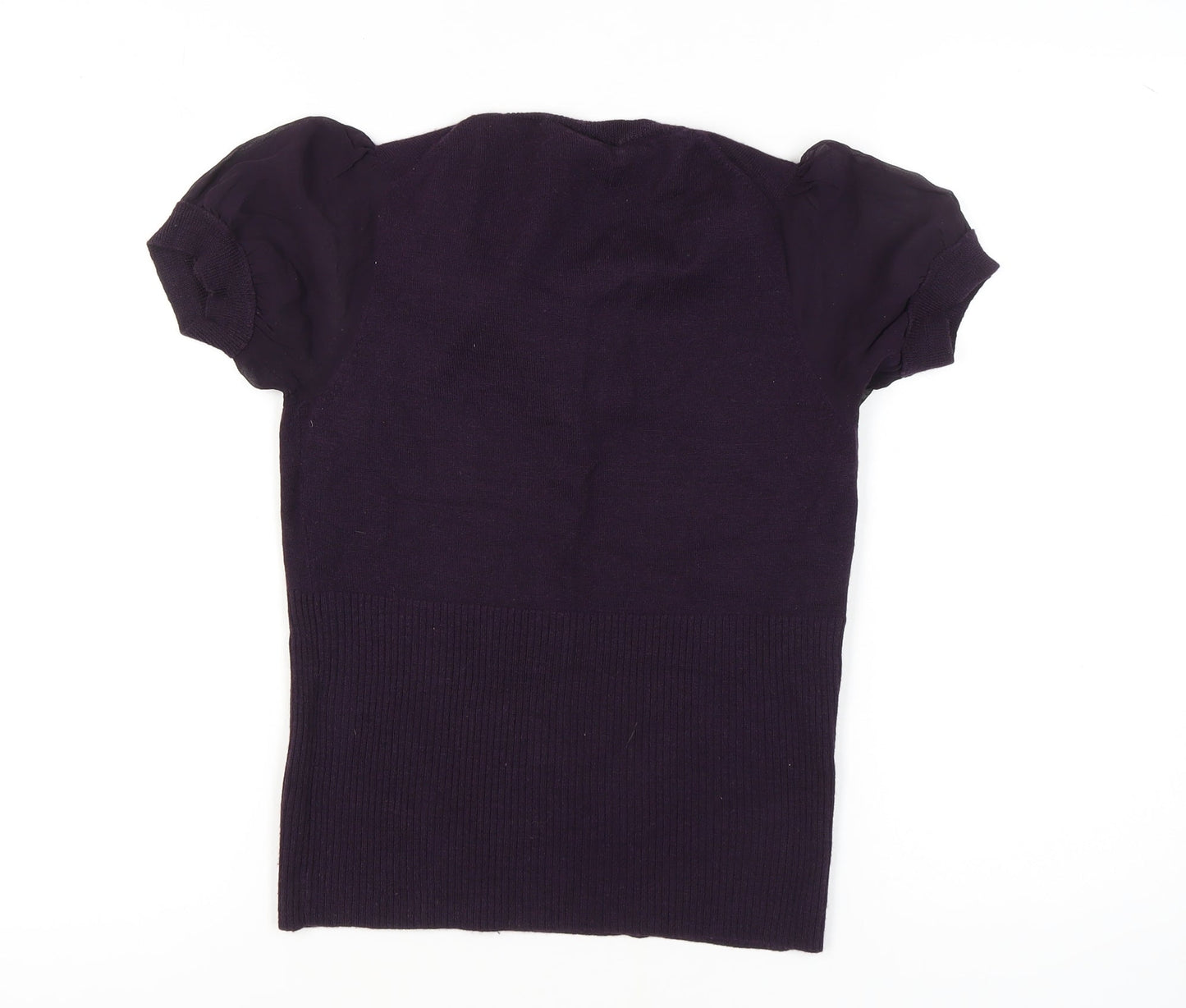 Karen Millen Women's Purple Knit Jumper - M, V-Neck