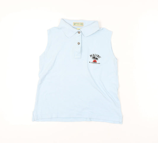 River Bay Women’s Blue Polo Shirt Size S