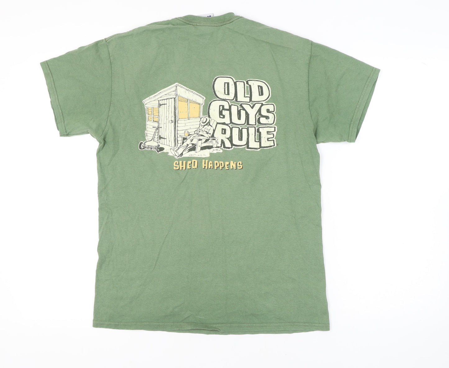 Old Guys Rule Men's Green M Cotton T-Shirt