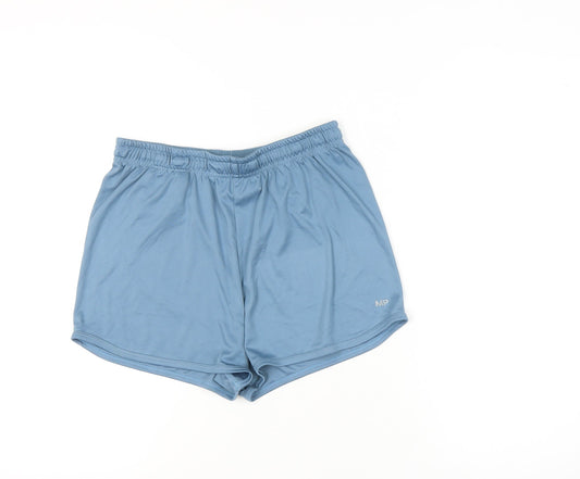 MP Women's Blue Athletic Shorts, Medium, Quick Dry