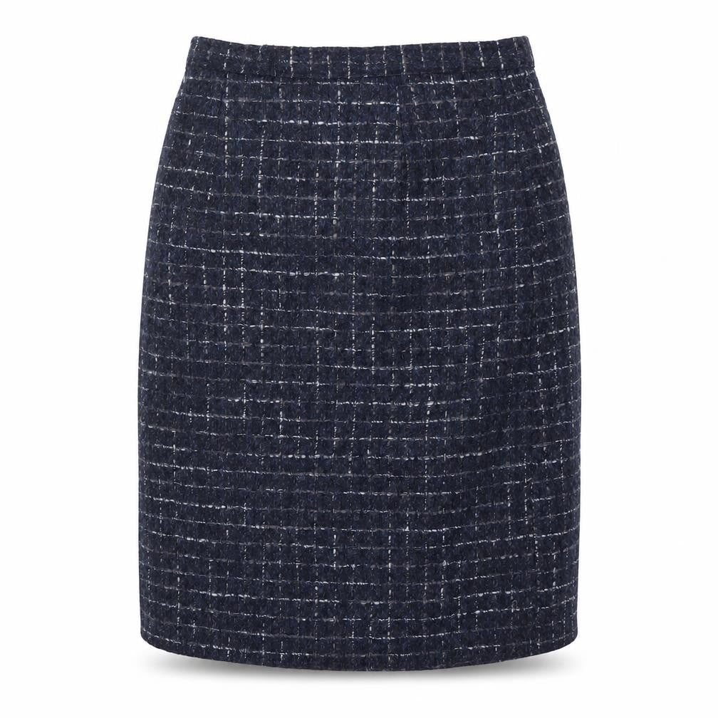 The Classic Boutique Women's Blue Check Skirt