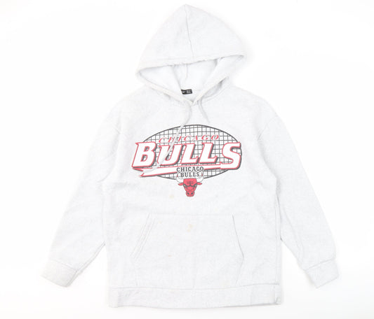 Ambar Men's Grey Chicago Bulls Hoodie S Pullover