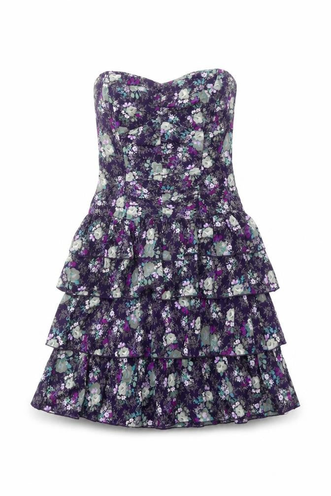 Oasis Women’s Floral Strapless Dress - Size 8
