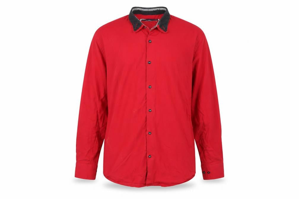 Lyon Becker Men's XL Red Button-Up Shirt