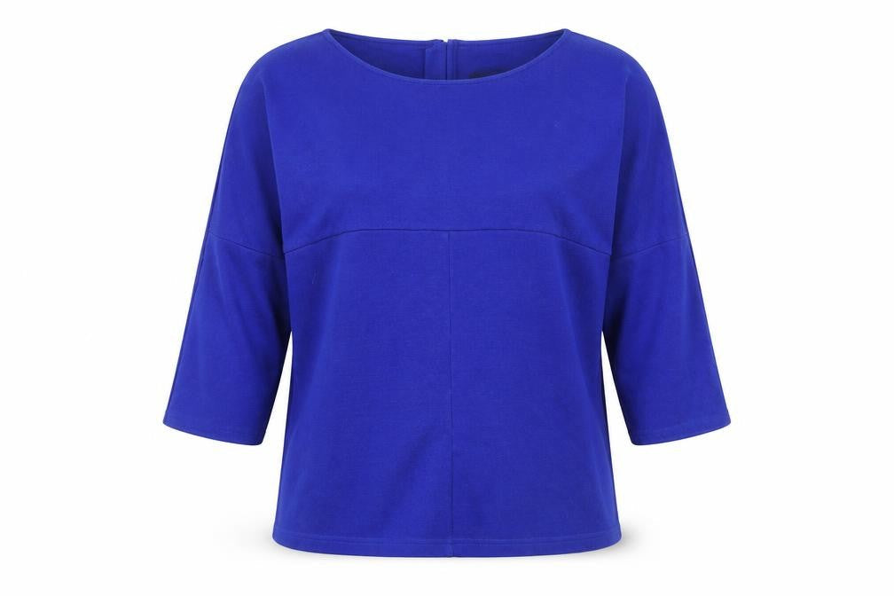 Betty Barclay Women's Blue Boat Neck Top Size 12