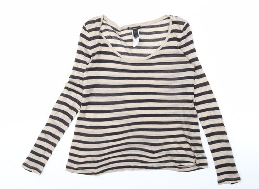 Mango Basics Women's Striped Long Sleeve T-Shirt
