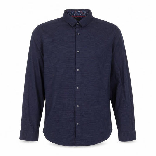 Next Men's Blue Striped Shirt Medium Regular Fit