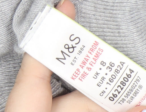 Marks and Spencer Women's Grey Cardigan Size 8