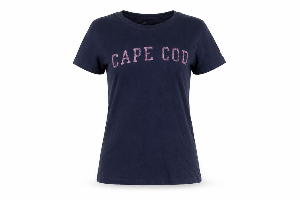 Cuffy's Women's Blue Medium Embroidered T-Shirt