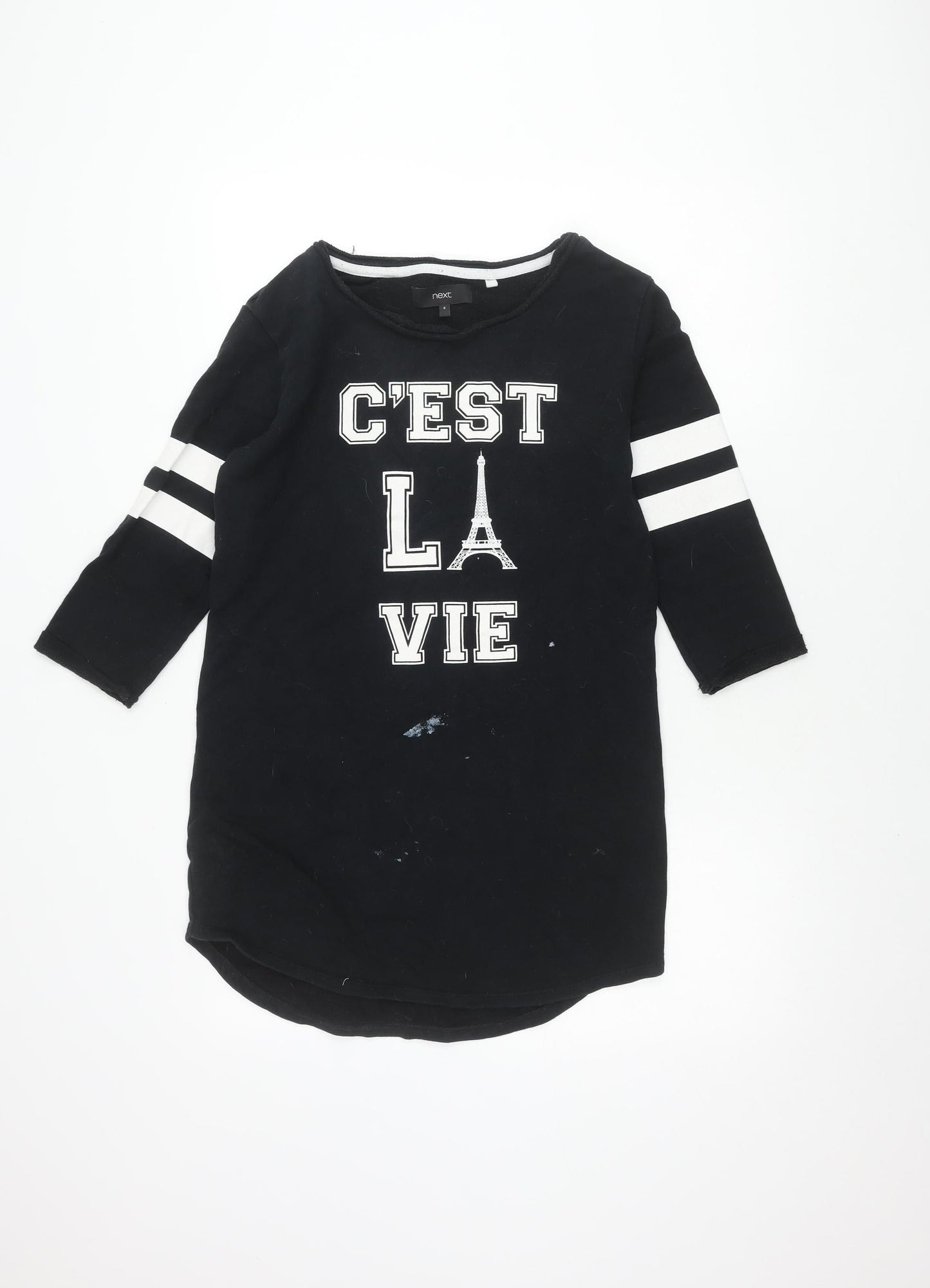 Next Women's Black Long Sleeve Top Size 8
