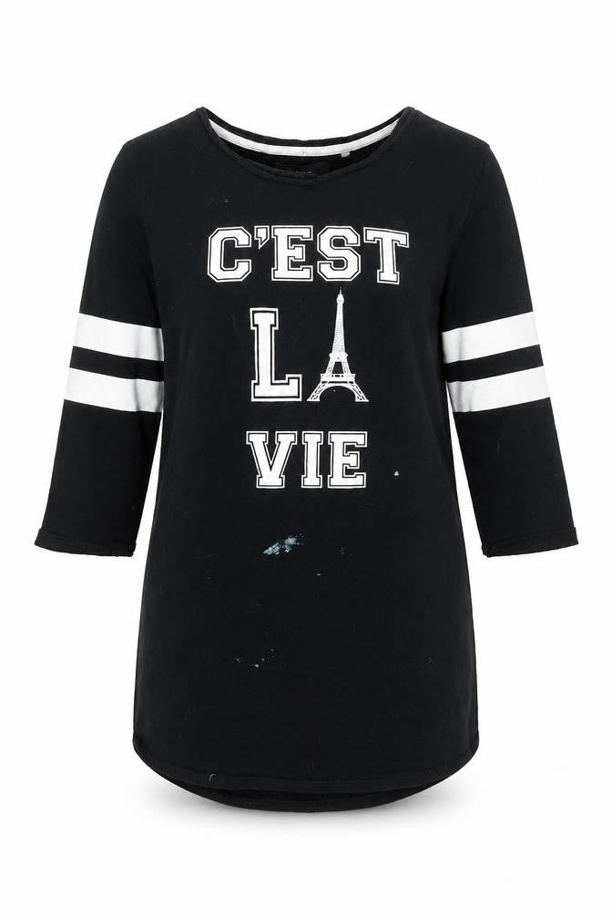 Next Women's Black Long Sleeve Top Size 8