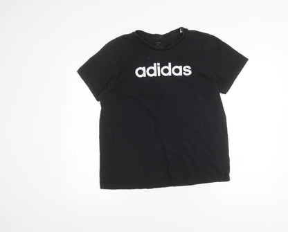 Adidas Womens Black Medium Crew Neck T-Shirt