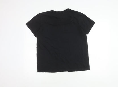 Adidas Womens Black Medium Crew Neck T-Shirt