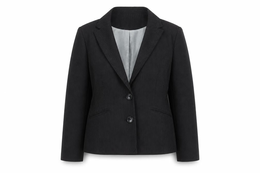 Debenhams Women's Petite Black Pinstripe Suit Jacket