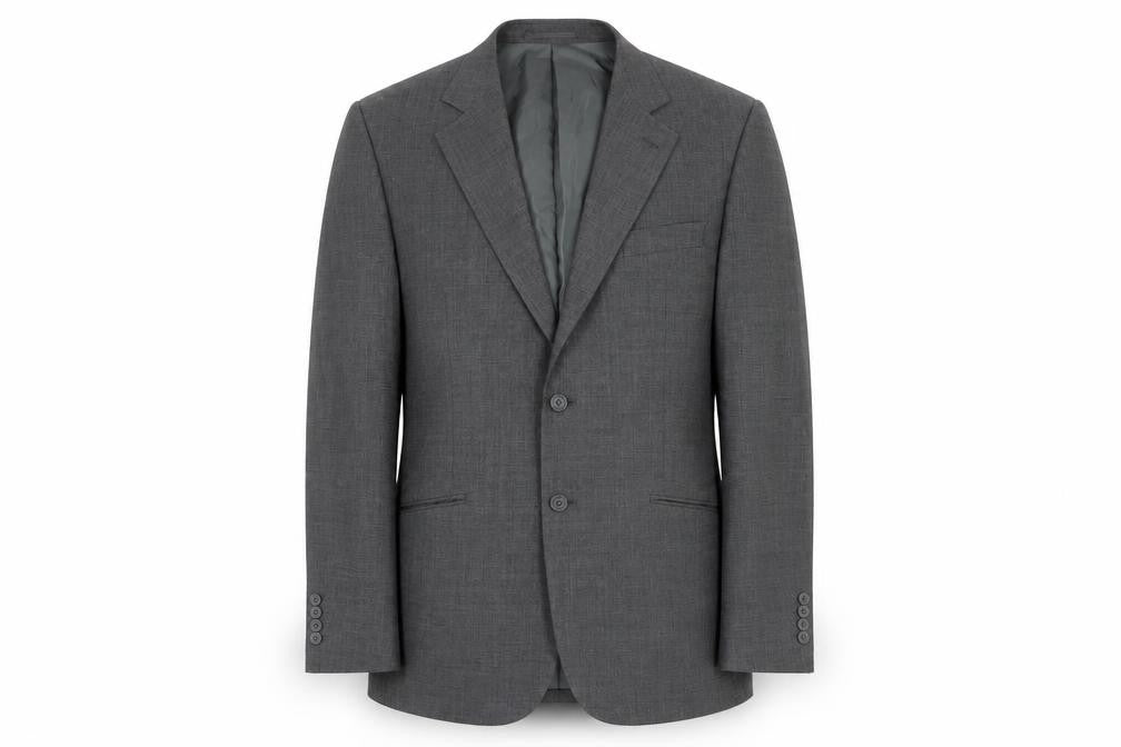 Thomas Brooks Men's Grey Wool Blend Blazer Jacket, Size 44R