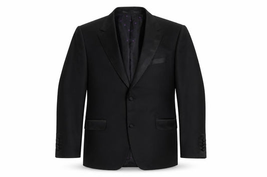 Daniel Hechter Men's Black Wool Tuxedo Jacket 40R