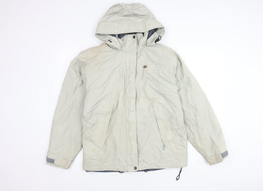 Lowe Alpine Women's Ivory Hooded Nylon Jacket Size M