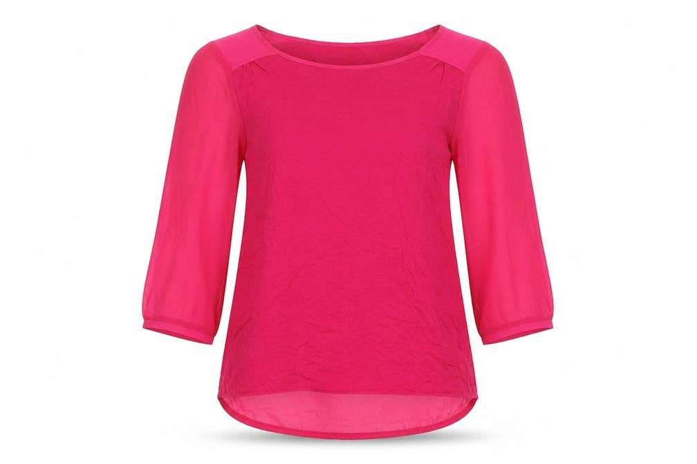 Oasis Women's Pink 3/4 Sleeve Top XS