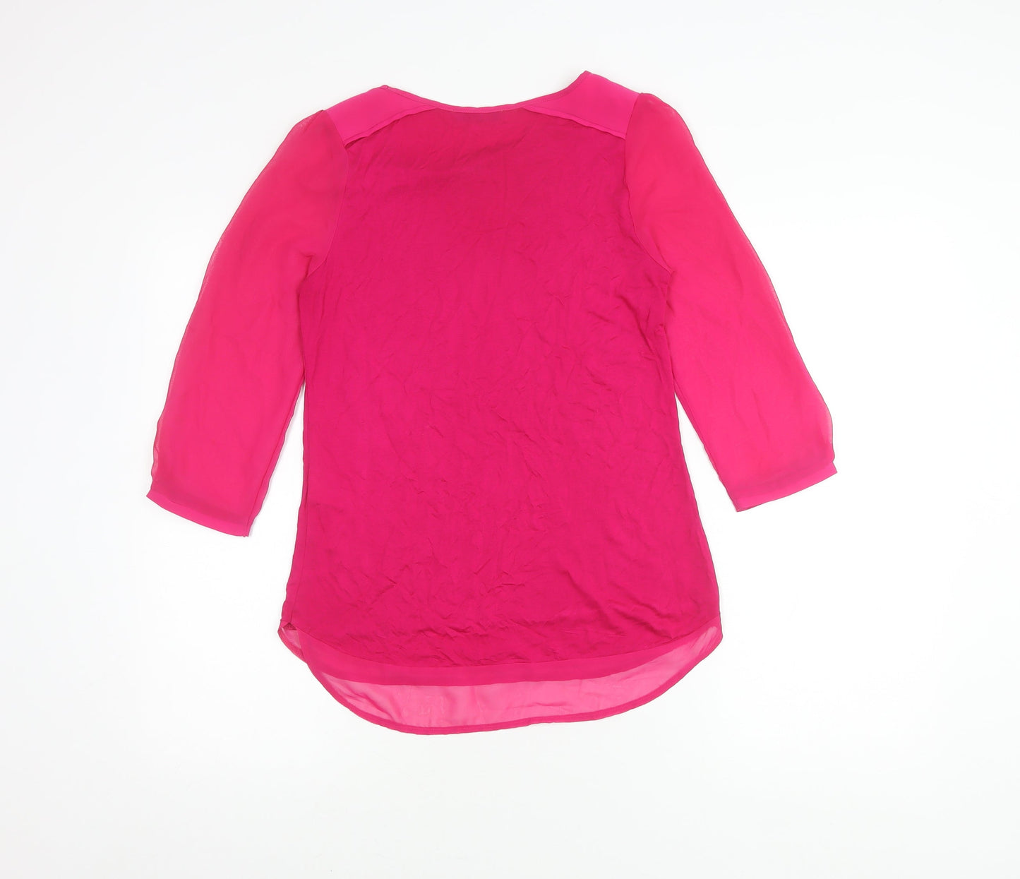 Oasis Women's Pink 3/4 Sleeve Top XS