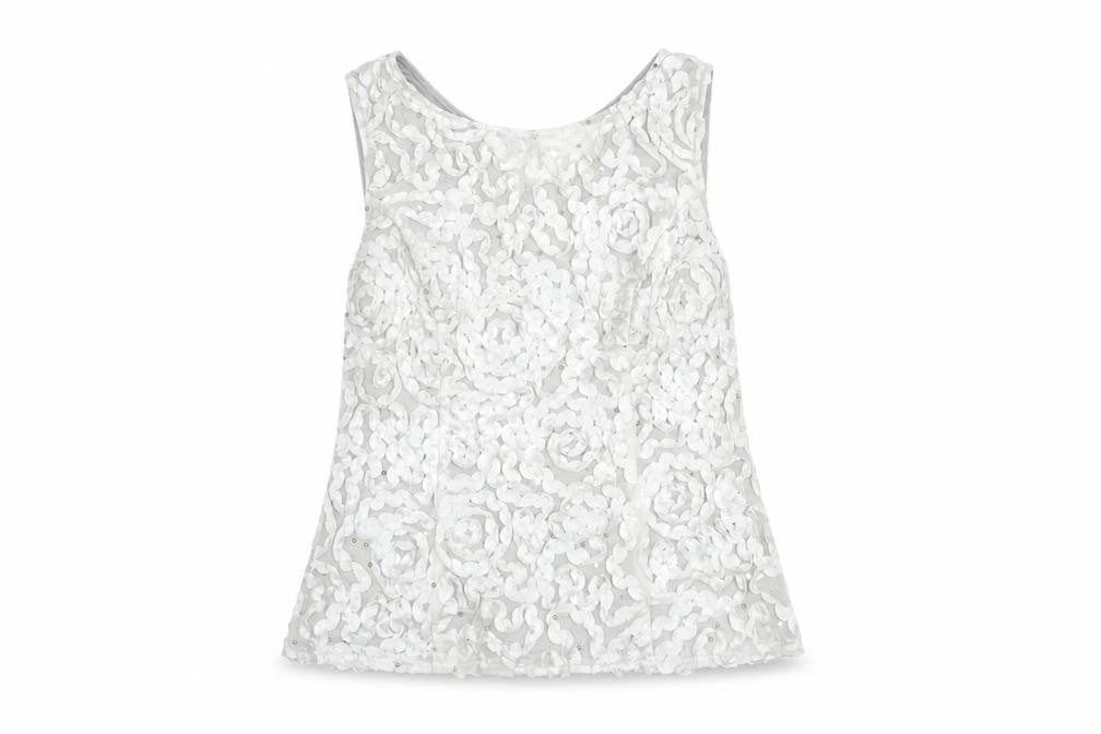 Onyx Nite Women's Grey L Sleeveless Blouse