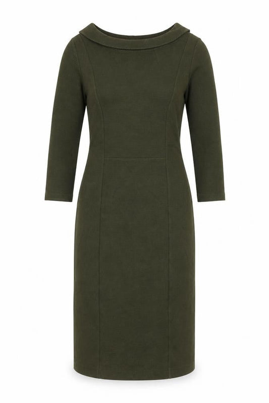 Hobbs Women's Green Sheath Dress Size 8 Formal Midi