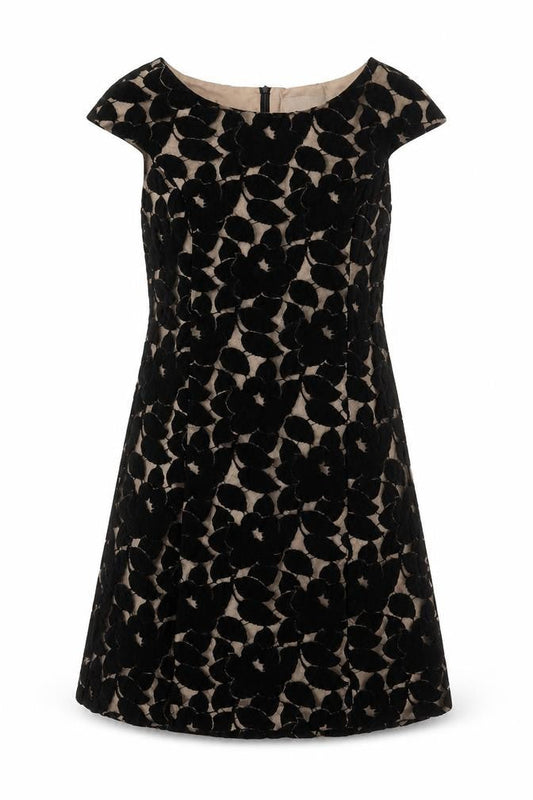 Wallis Women Black Floral Sheath Dress Size 12
