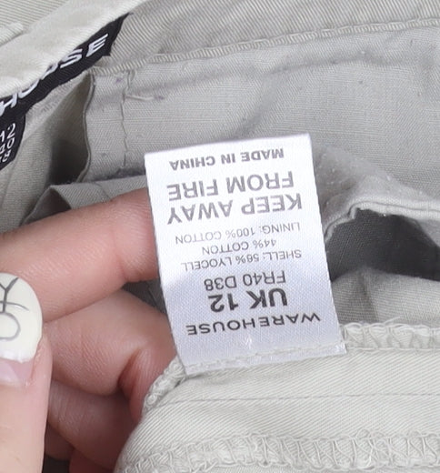 Warehouse Women's Beige Trousers Size 12