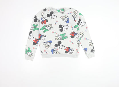 Front view of Disney boys’ mickey pullover sweatshirt 11-12 years multicoloured