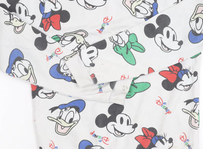 Close-up detail of Disney boys’ mickey pullover sweatshirt 11-12 years multicoloured