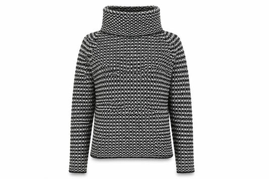 Zara Women Multicoloured Roll Neck Pullover, Size L