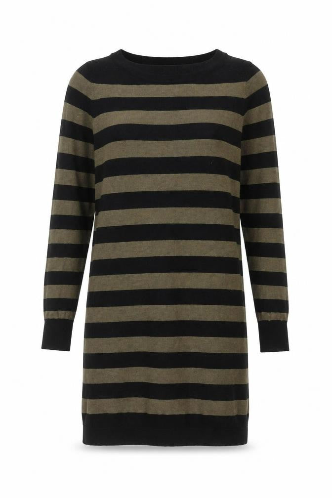 Marks & Spencer Women's Black Striped Jumper Size 12