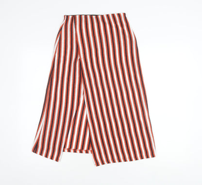 Pull&Bear Women's Multicoloured Striped Long Skirt Size 10