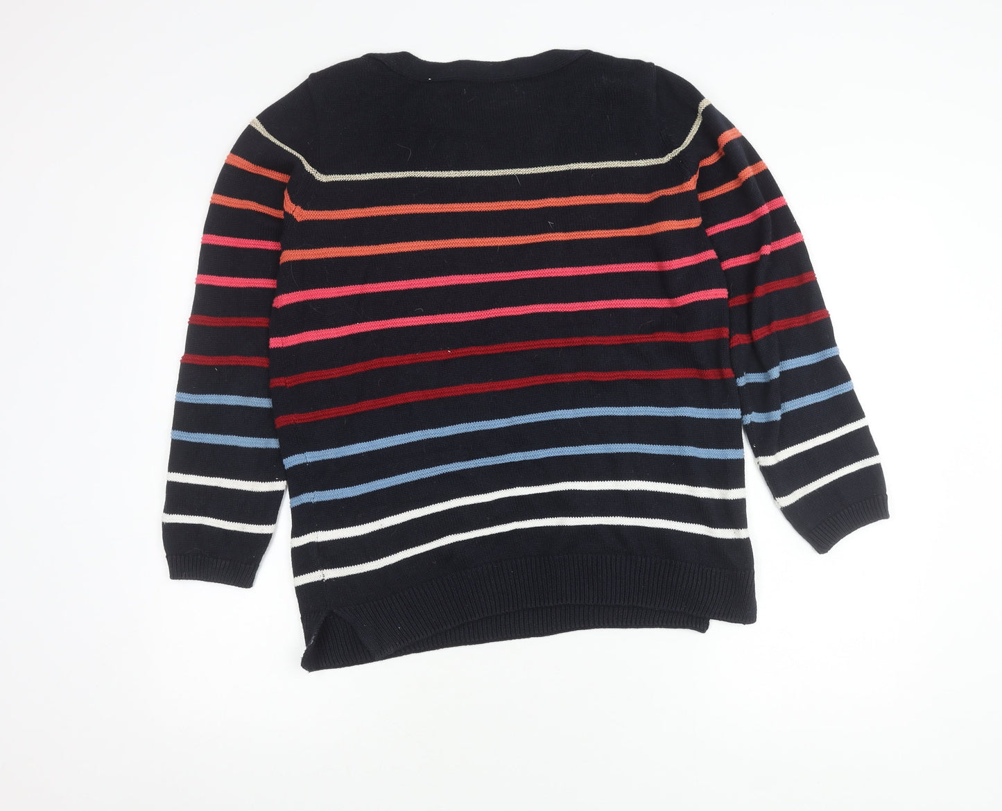 Julipa Women's Multicoloured Striped Pullover Jumper