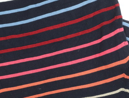 Julipa Women's Multicoloured Striped Pullover Jumper