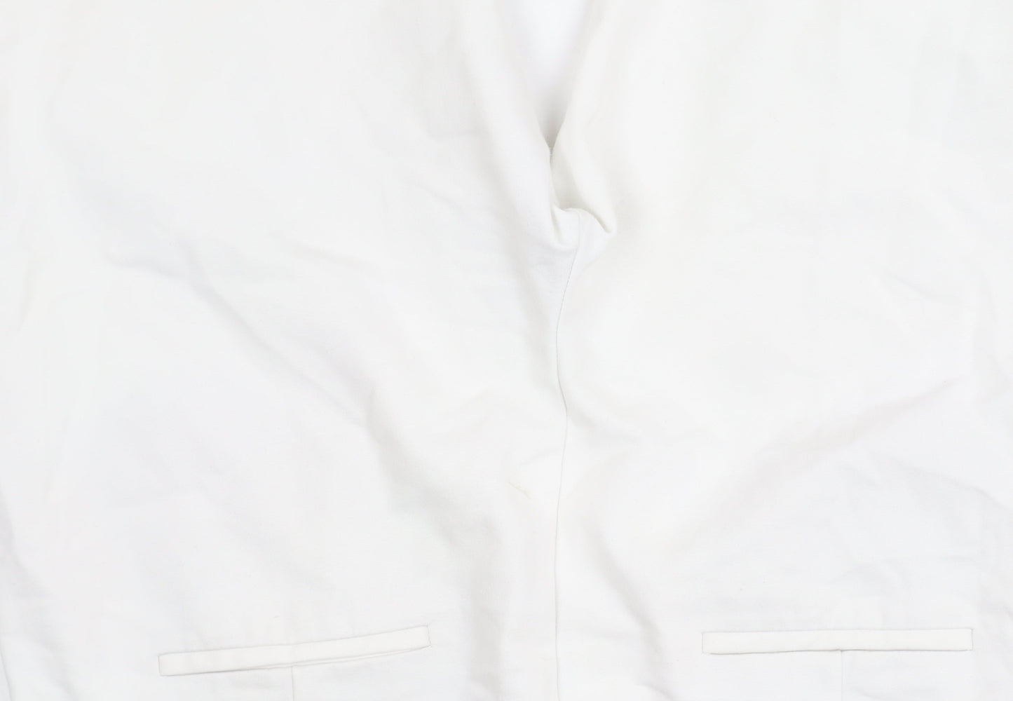 MNG White Straight Women's Trousers Size 14