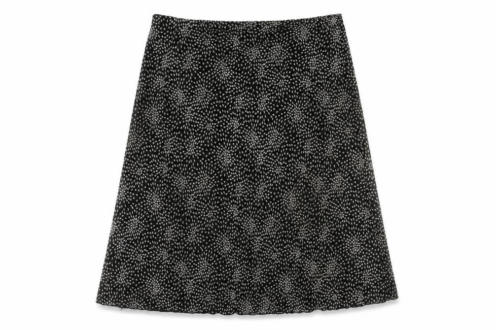 Bonmarché Women's Black Geometric Skirt Size 18