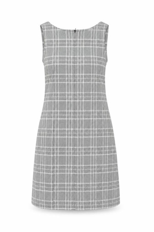 Great Plains Women's Grey Plaid Sheath Dress Size 8