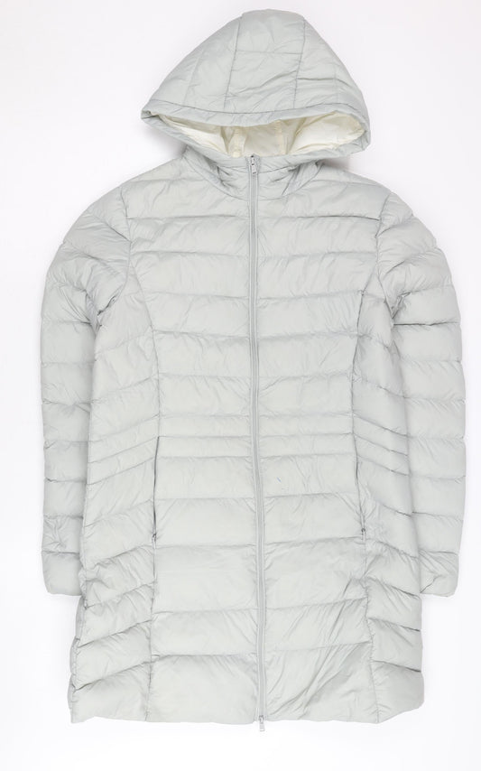 Baleno Women's White Puffer Jacket Size 14 Winter Hooded