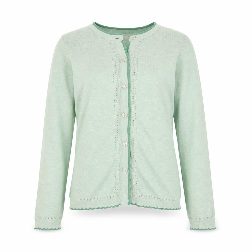White Stuff Girls Green Cotton Cardigan - 9-10 Years
