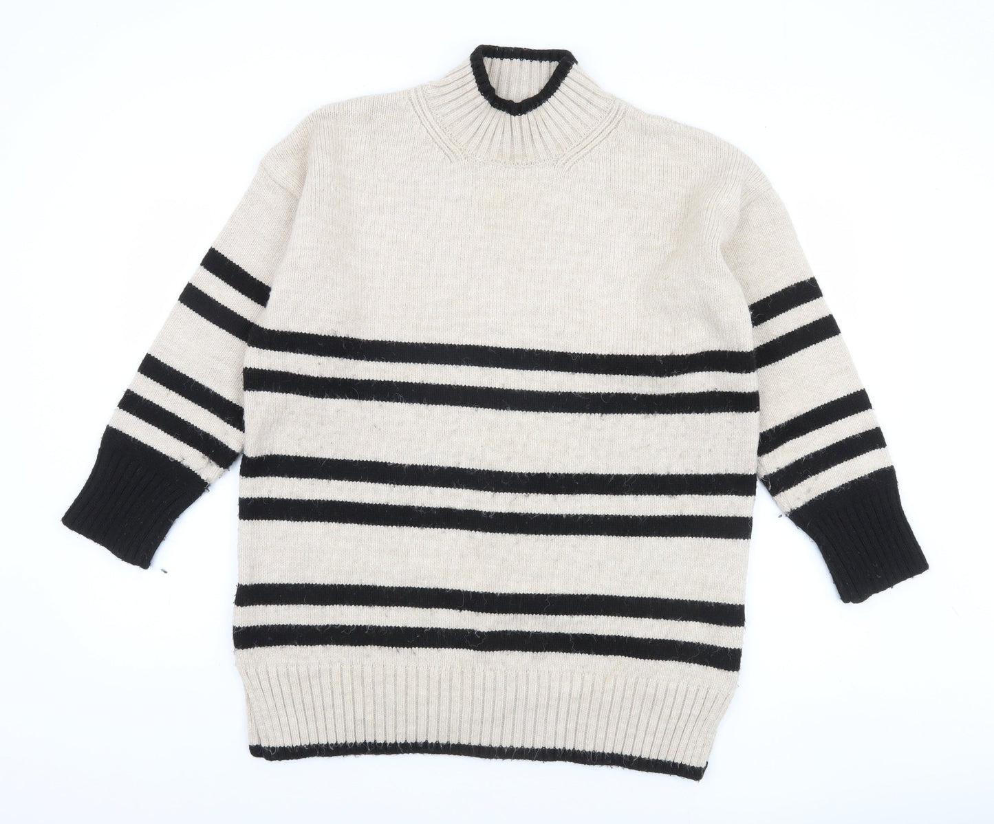 Next Women's Multicoloured Striped Pullover Jumper M