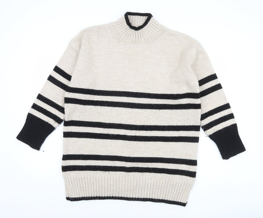 Next Women's Multicoloured Striped Pullover Jumper M