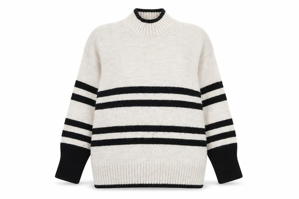 Next Women's Multicoloured Striped Pullover Jumper M