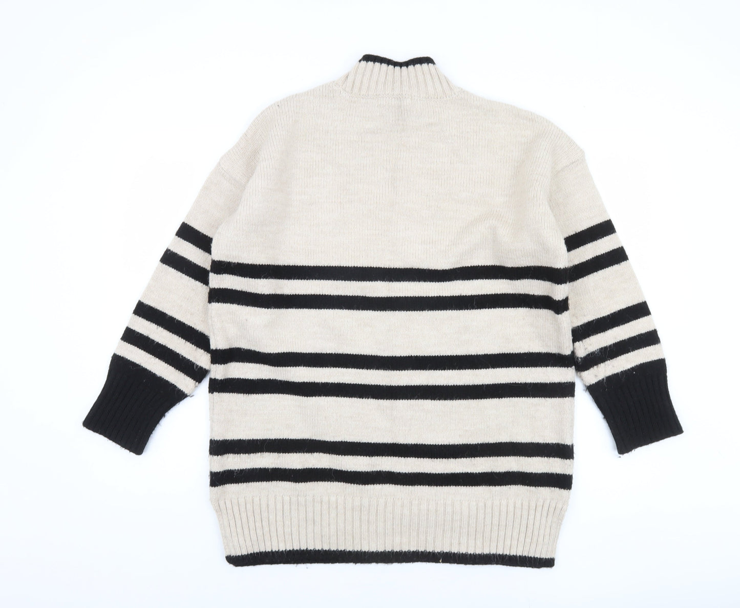 Next Women's Multicoloured Striped Pullover Jumper M