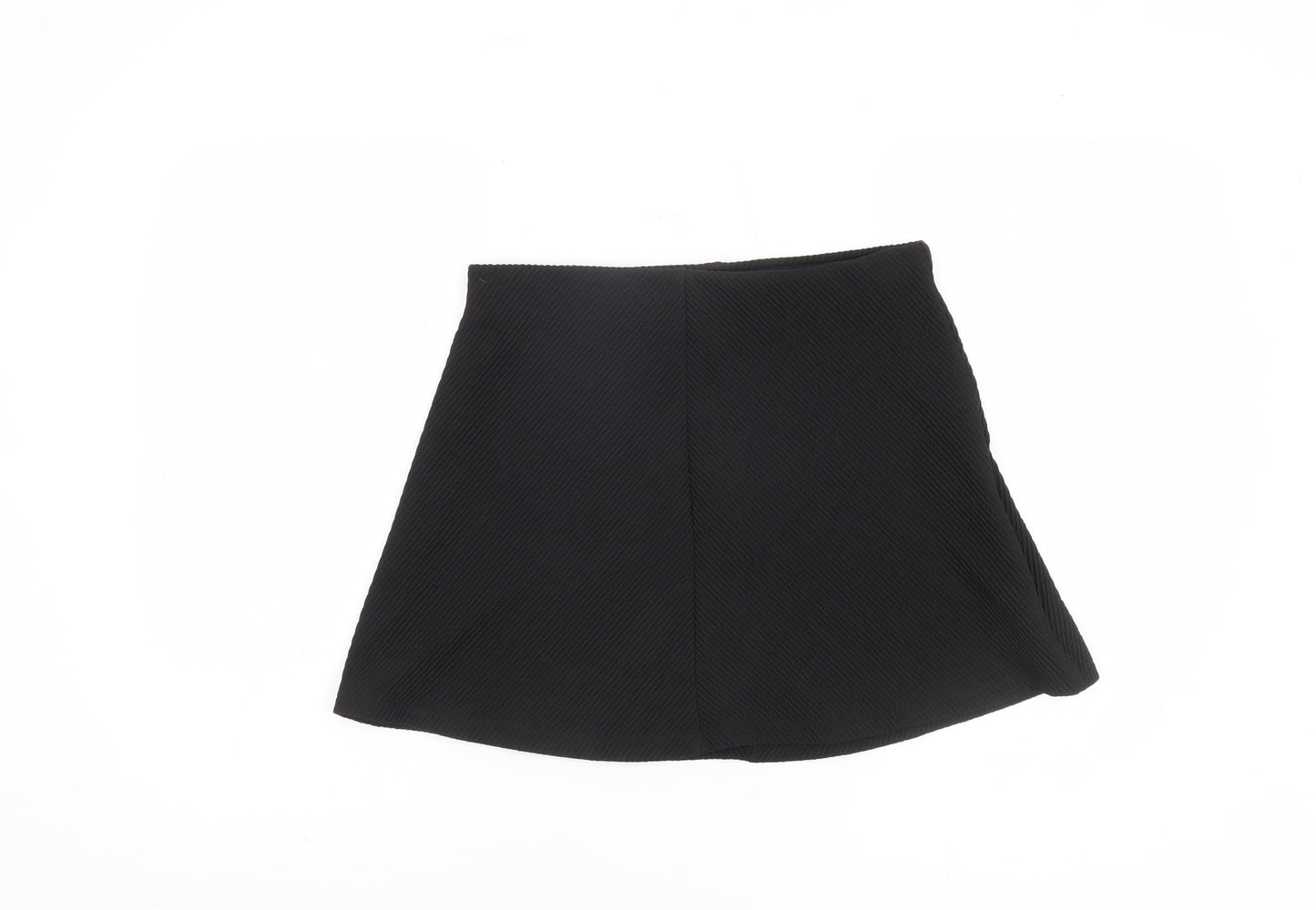 Zara Women's Black Skirt Size 8 Polyester Blend