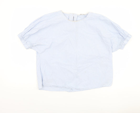 Blue & Other Stories Women's Blouse, Size 14, Striped