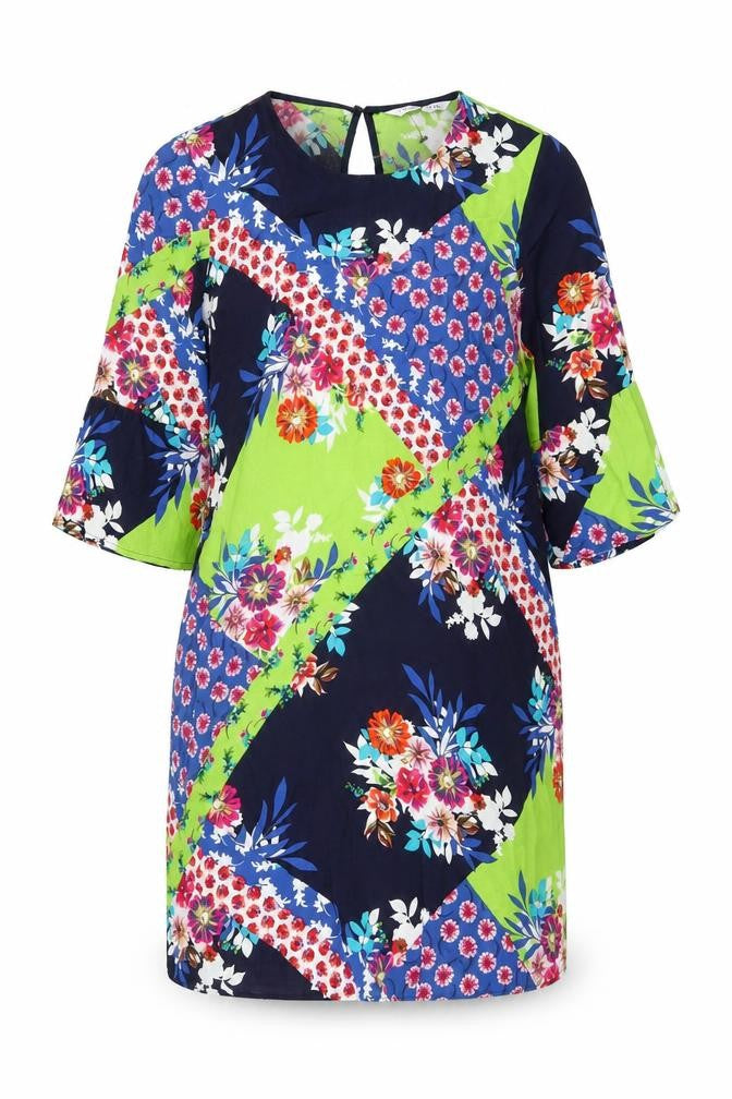 Next Women's Multicoloured Floral Shift Dress, Size 8