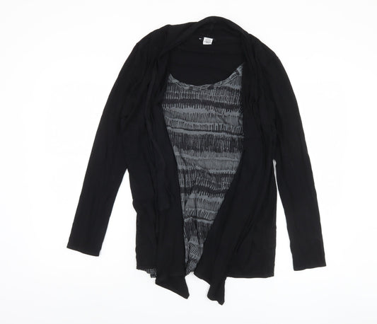 Mamas & Papas Women's Black Blouse UK 12 Long Sleeve