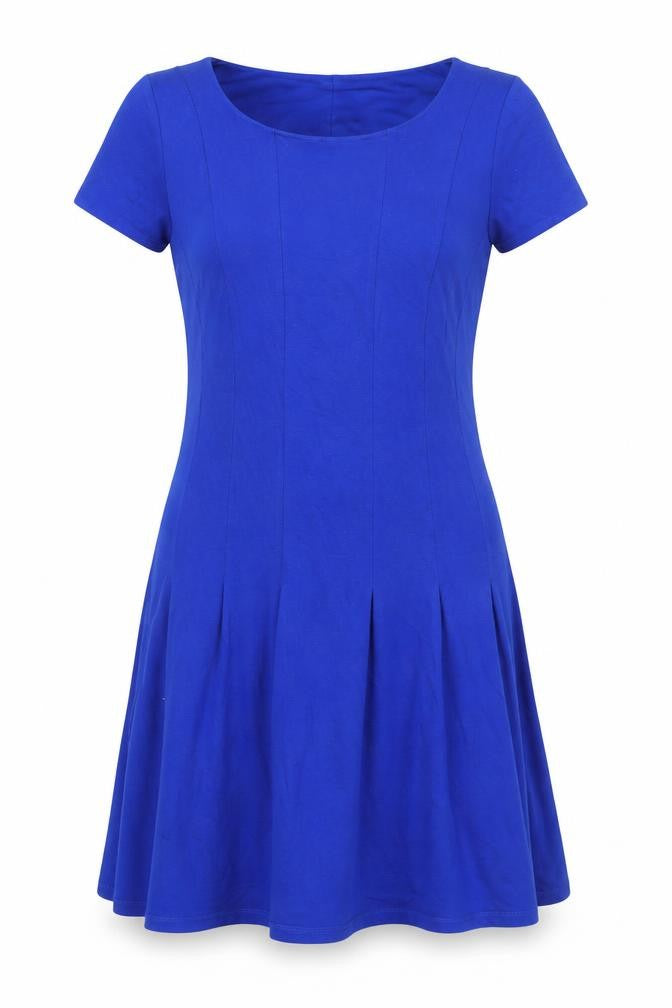 Precis Women's Blue Dress, Size 12, Short Sleeve