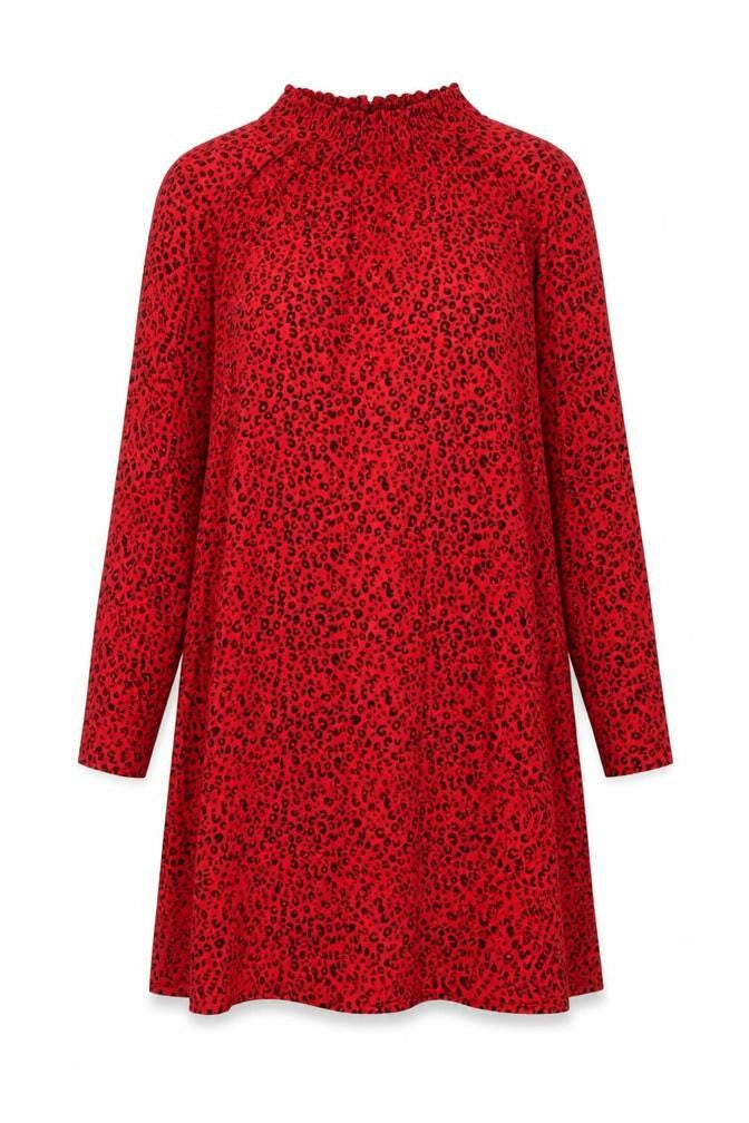Marks & Spencer Red Animal Print Dress - Size 20